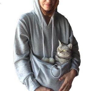 Cat pouch hoodie